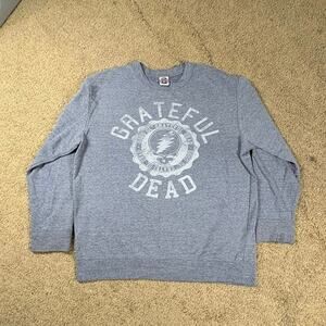 Grateful Dead Sweatshirt Gray Sz XL Good Ol’ Grateful Dead Lightning Skull Logo